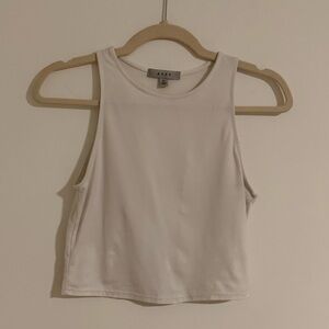 Gaze White Tank Top